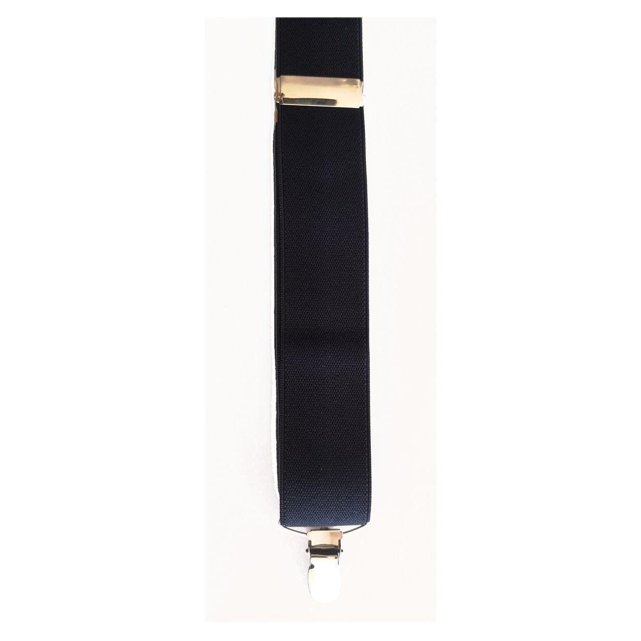 SUSPENSOR HOMBRE AZUL MARINO LISO 4 BROCHES-1