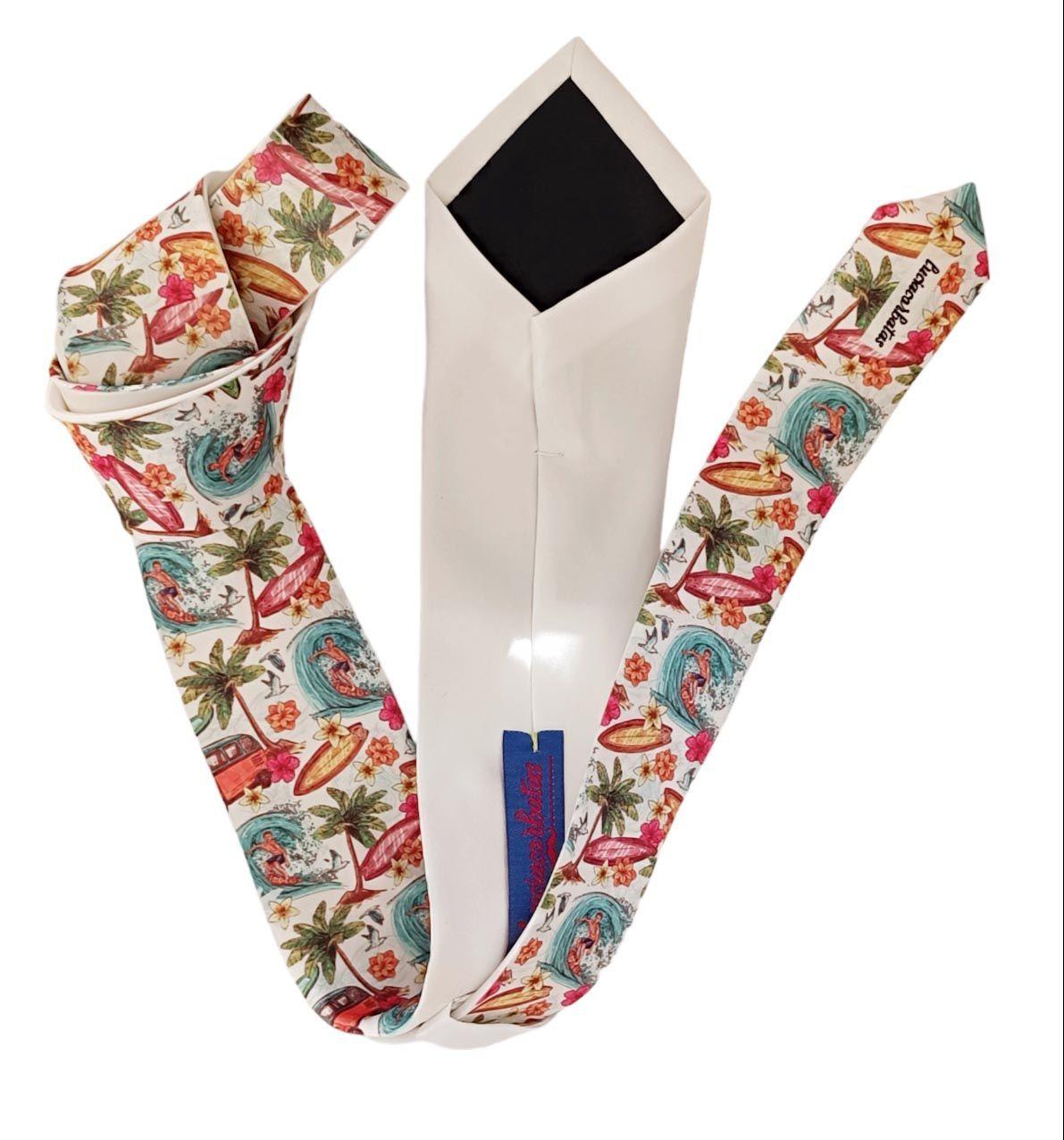 Corbata blanca Surf-1