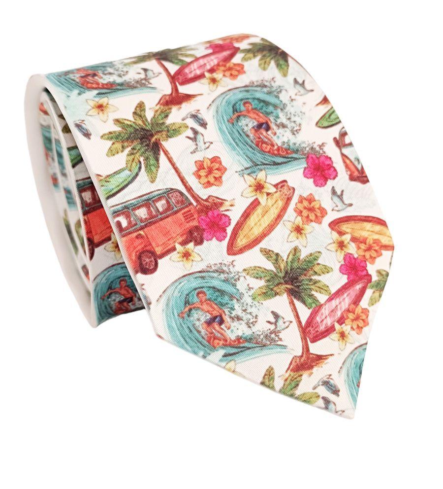 Corbata blanca Surf-0