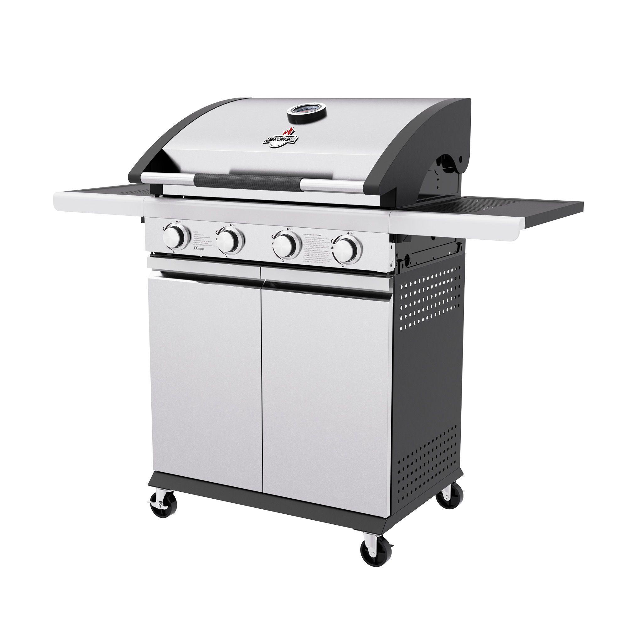 Parrilla a Gas 4 Quemadores New York Inox-4
