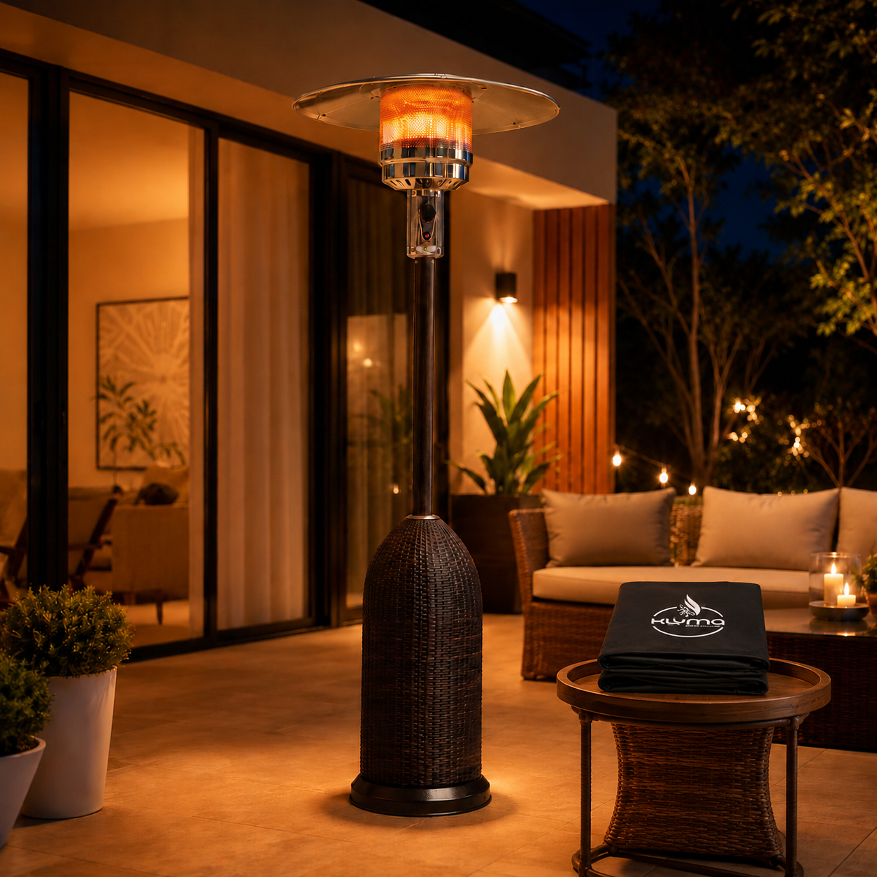 Estufa a Gas Exterior SETAX Rattan BLT Funda-5
