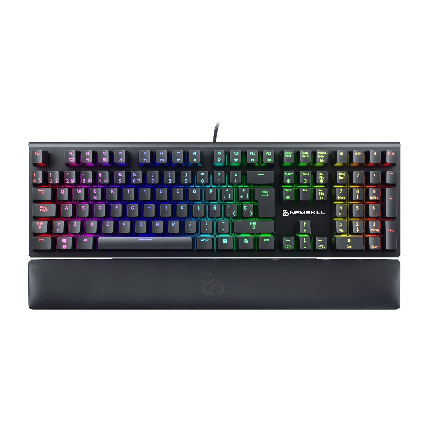 Teclado Gamer Ngro Reposamuñ Serike-RGB Switch Outemu Brown-0