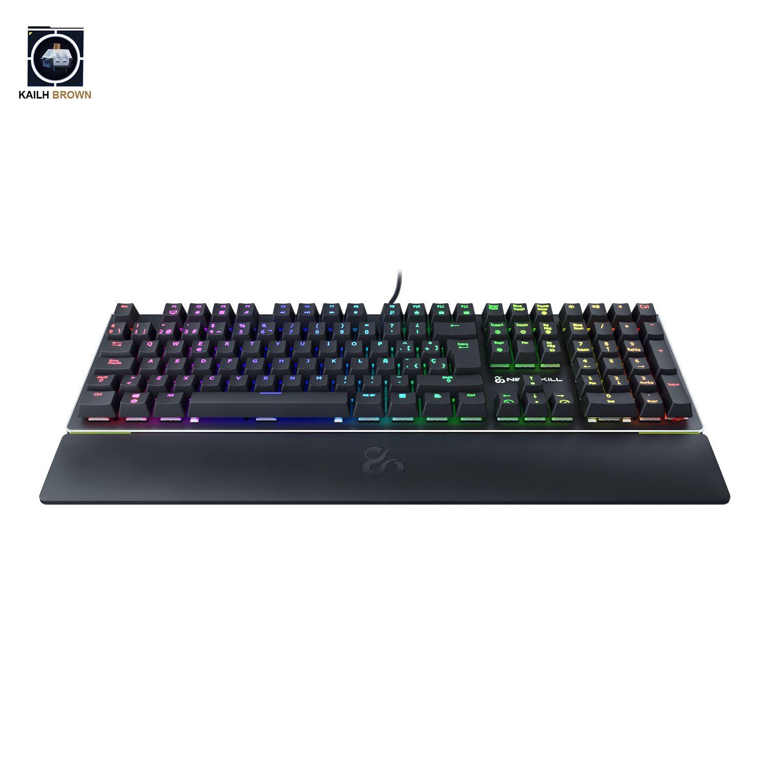 Teclado Gamer Ngro Reposamuñ Serike-RGB Switch Outemu Brown-1