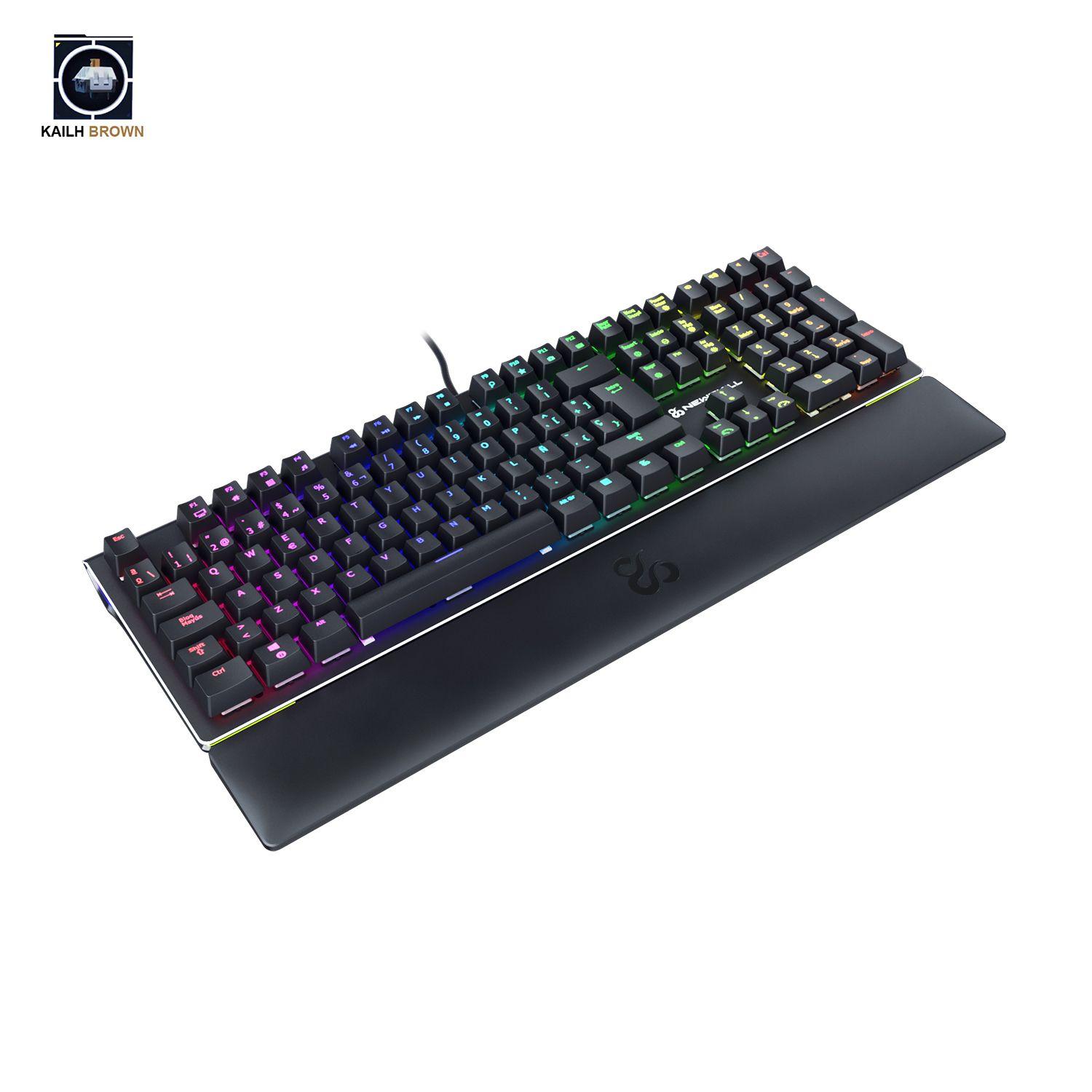 Teclado Gamer Ngro Reposamuñ Serike-RGB Switch Outemu Brown-3