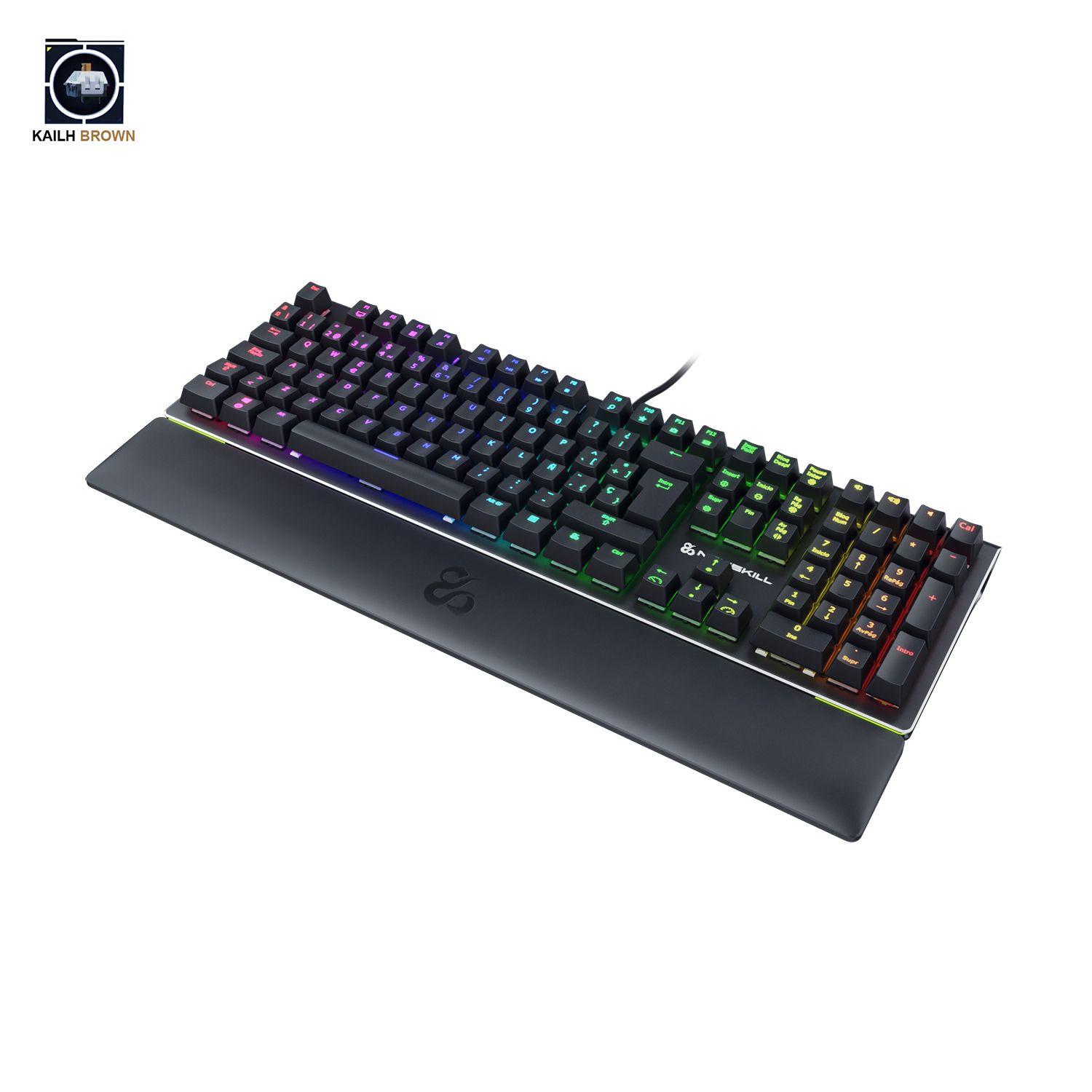 Teclado Gamer Ngro Reposamuñ Serike-RGB Switch Outemu Brown-5