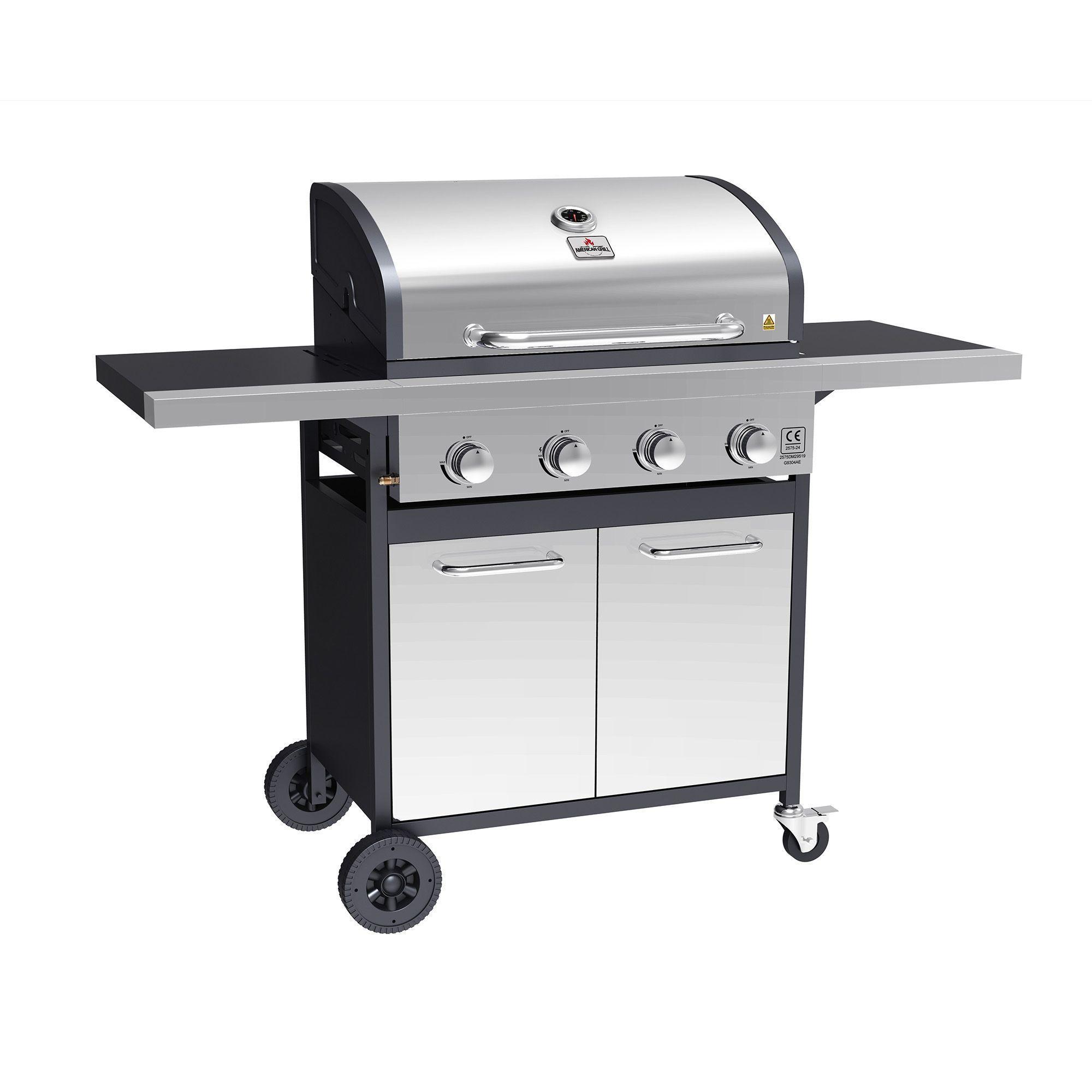 Parrilla a Gas Oregon 4 Quemadores Inox-5