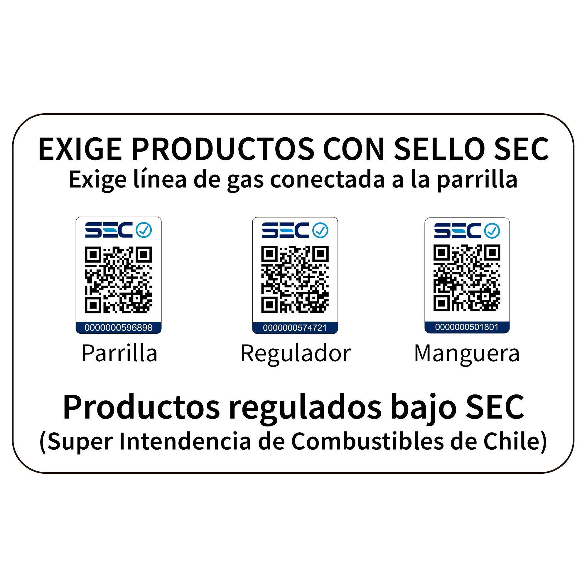 Set Parrilla Gas 2 Quemadores Vermont Black Funda XXS-8