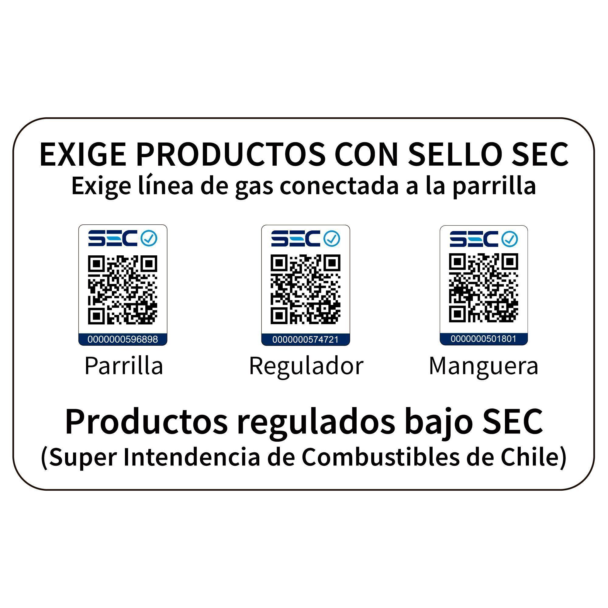 Set Parrilla Gas 2 Quemadores Vermont Black Funda XS-8