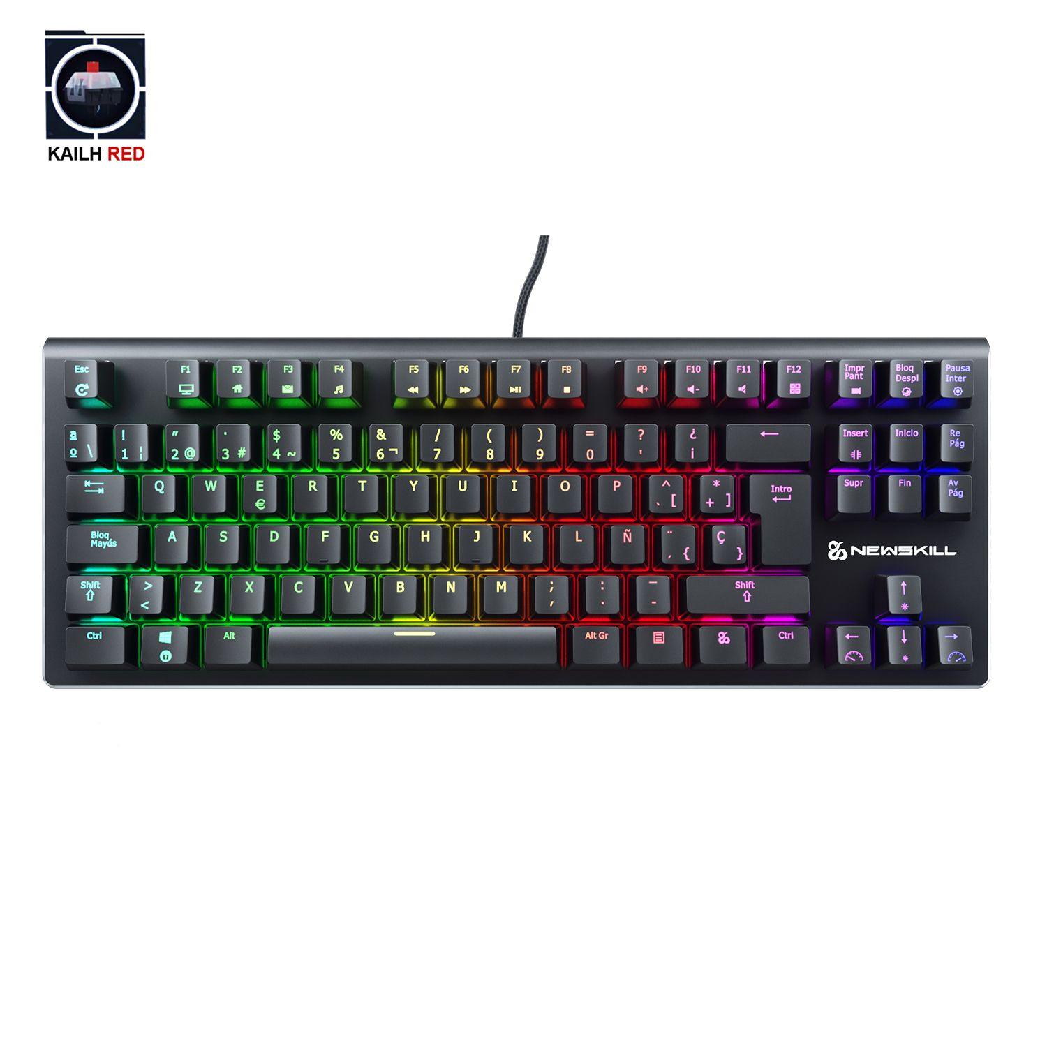 Teclado Gamer Negro Serike TKL-RGB Switch Outemu Red-5