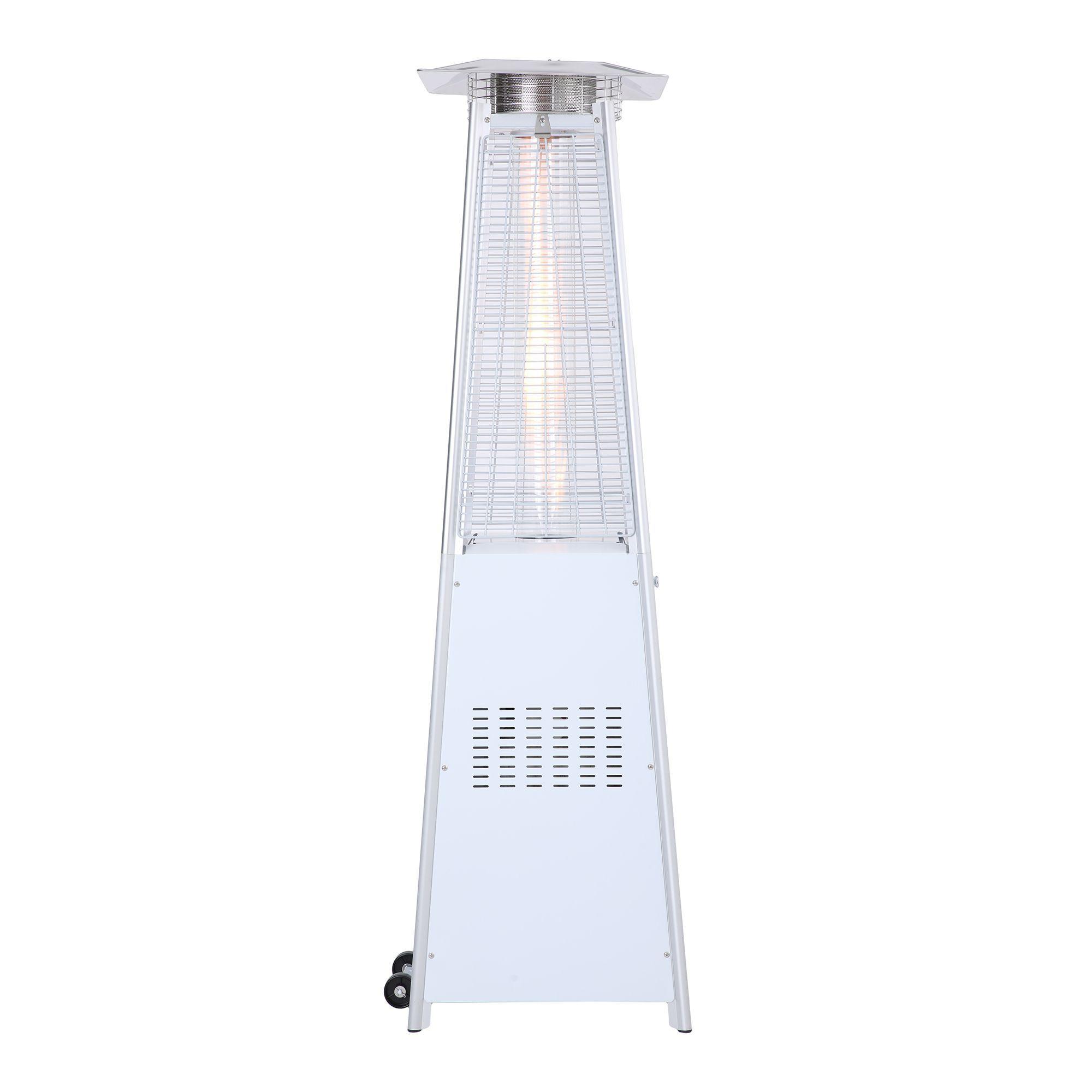 Estufa a Gas Exterior Terraza OBELISK LW White 1,8 metros-3
