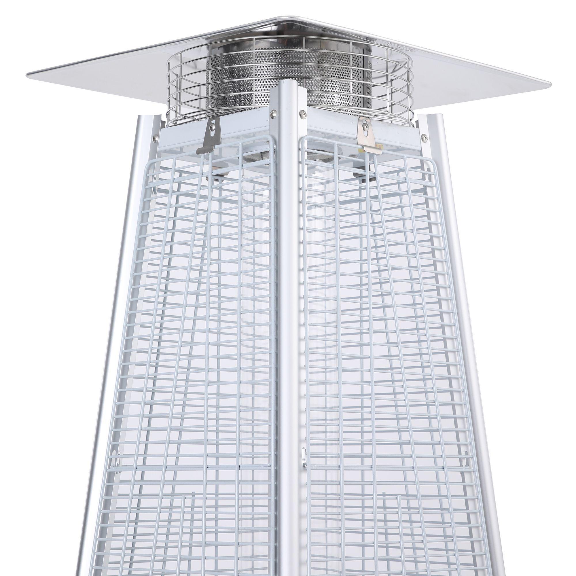 Estufa a Gas Exterior Terraza OBELISK LW White 1,8 metros-4