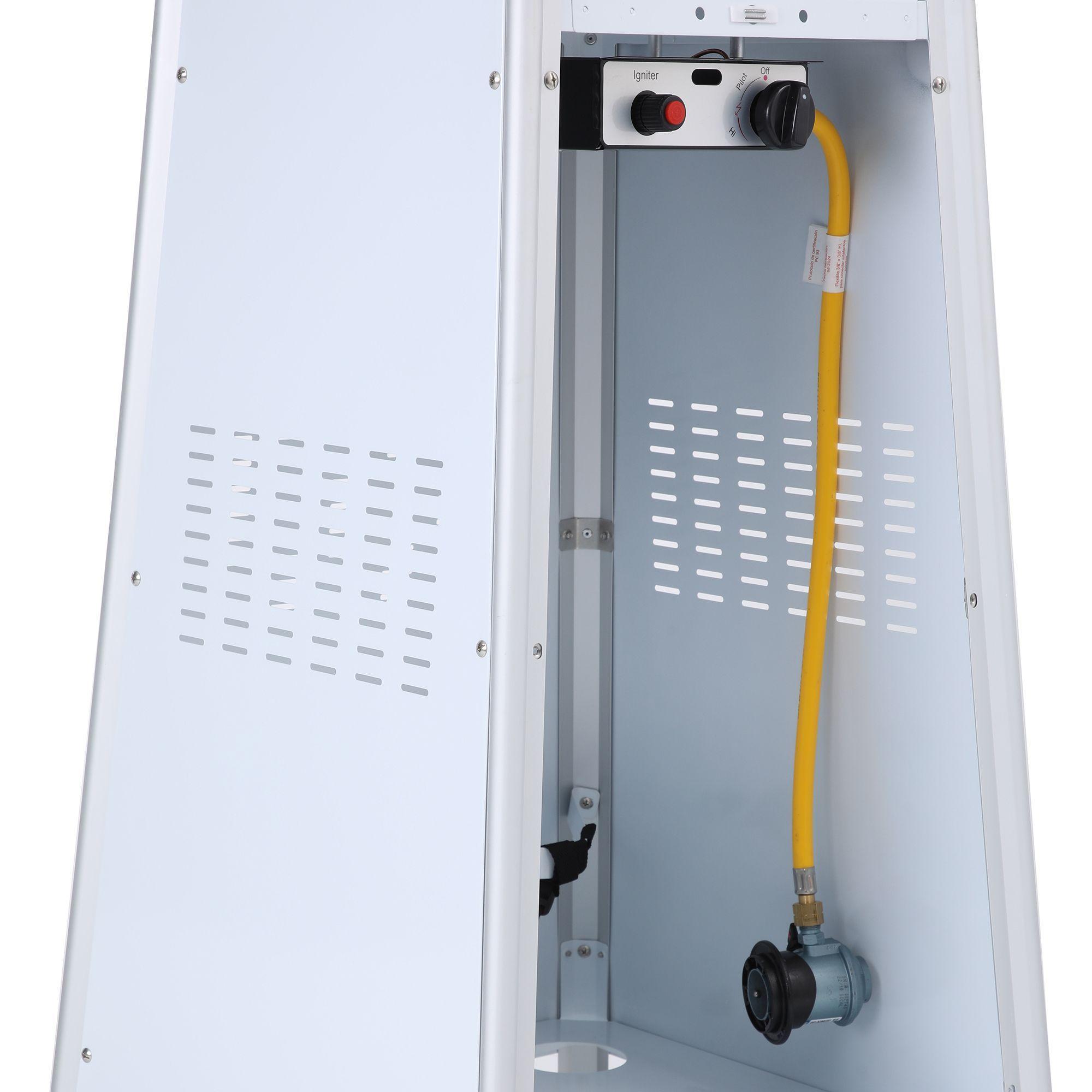 Estufa a Gas Exterior Terraza OBELISK LW White 1,8 metros-5