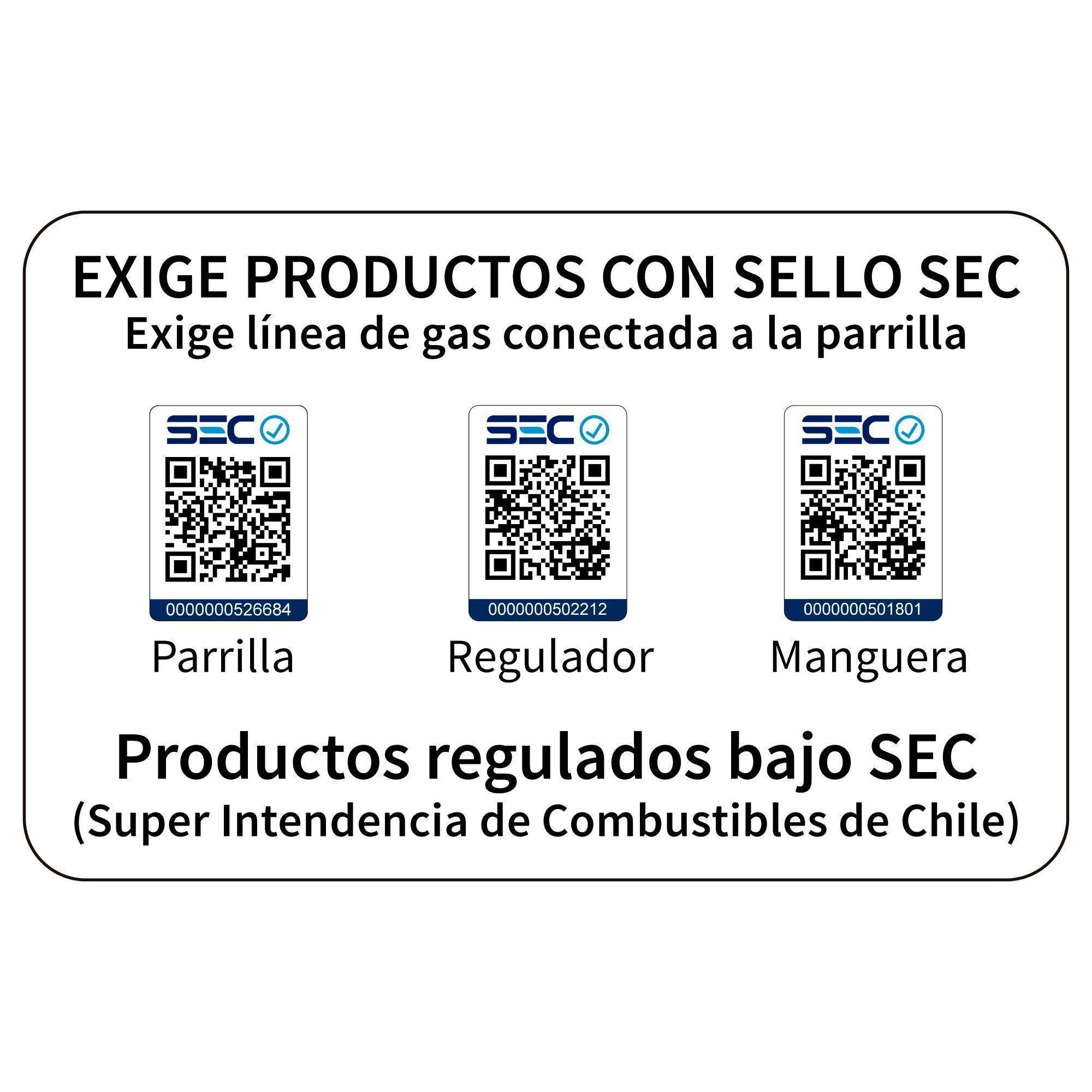 Set Parrilla a Gas 4 Quemadores New York Inox + Funda-6