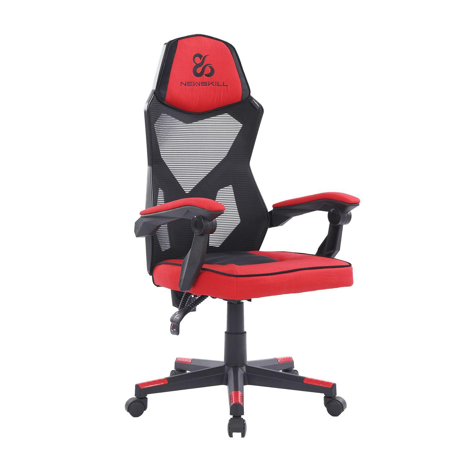 Silla Gamer Eros Ergonomica Malla Rojo-1