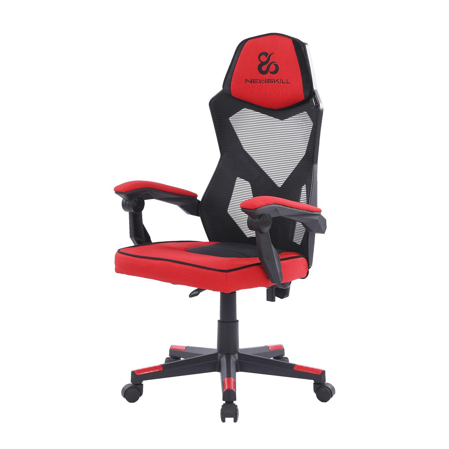 Silla Gamer Eros Ergonomica Malla Rojo-2