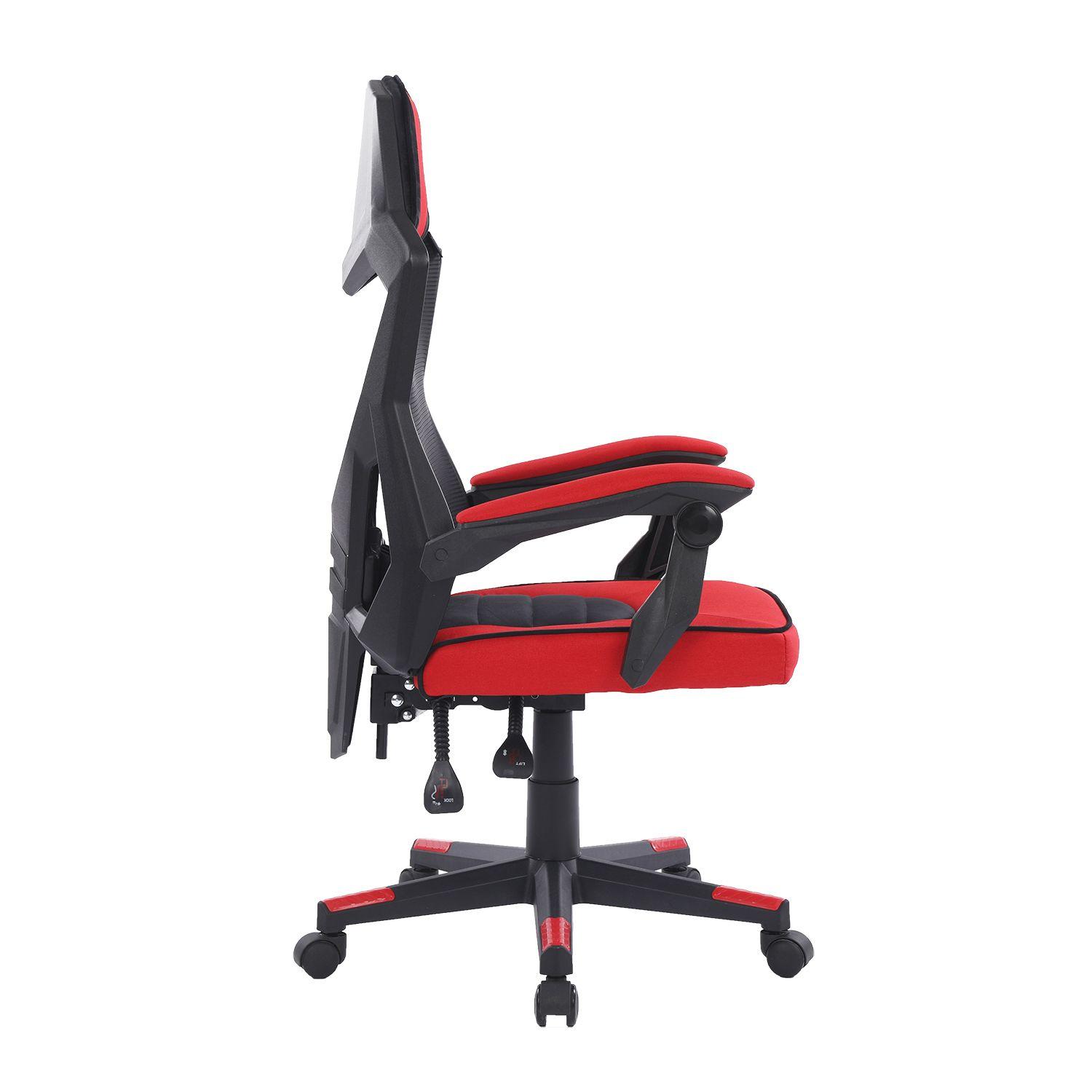 Silla Gamer Eros Ergonomica Malla Rojo-3
