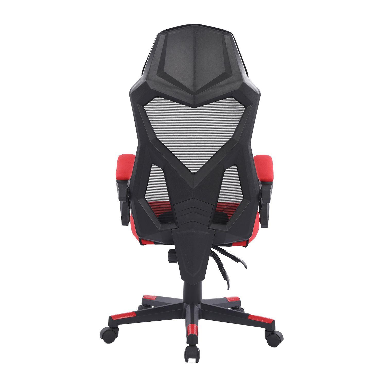 Silla Gamer Eros Ergonomica Malla Rojo-5