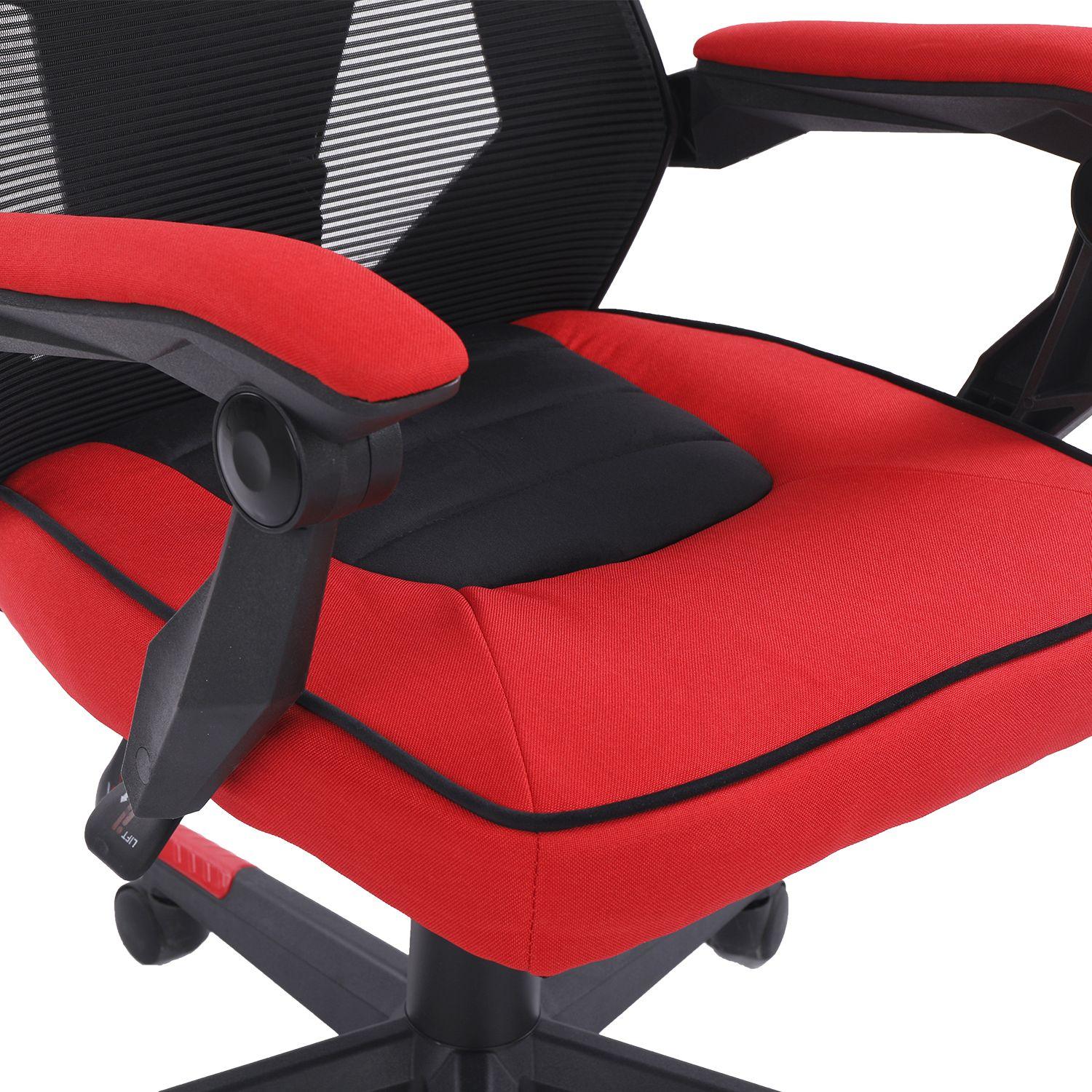 Silla Gamer Eros Ergonomica Malla Rojo-7