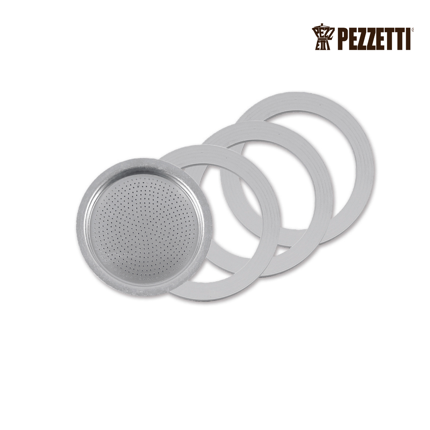 Filtro Acero Inox-3 Juntas Silicona-Cafetera 6 tazas Steel Express-1