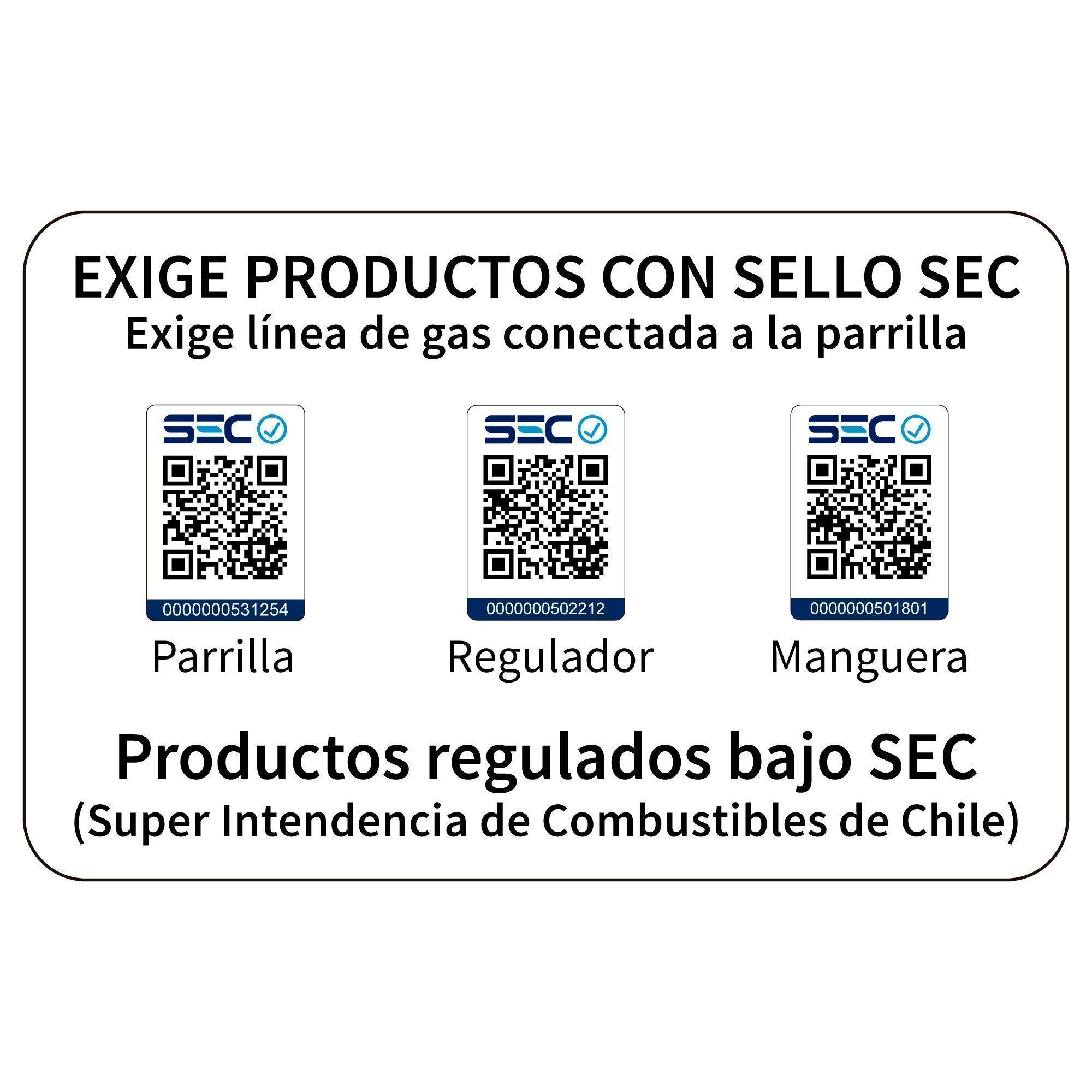 Set Parrilla a Gas 4 Quemadores Oregon Inox + Funda-6