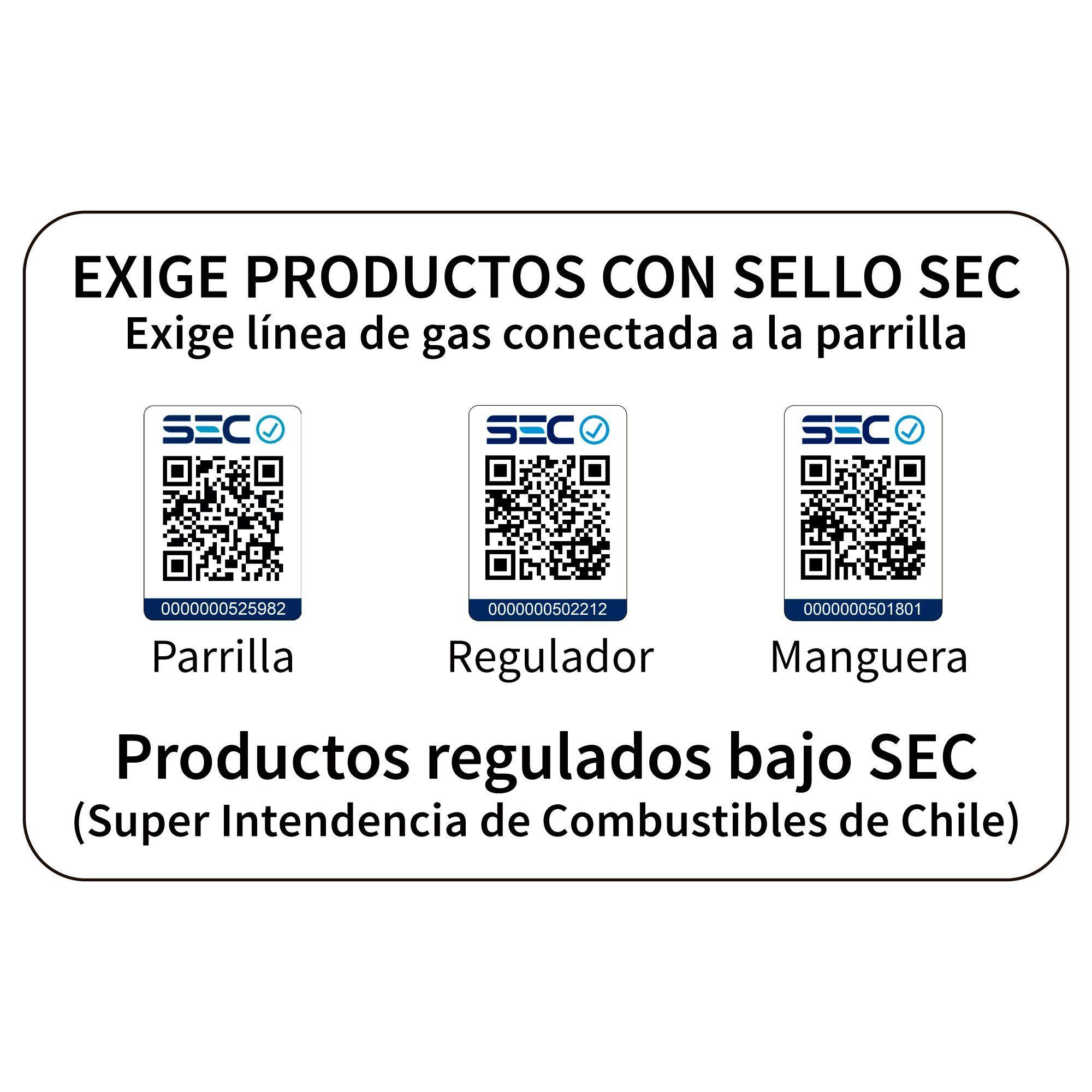 Set Parrilla a Gas 6 Quemadores Texas Black + Funda-7