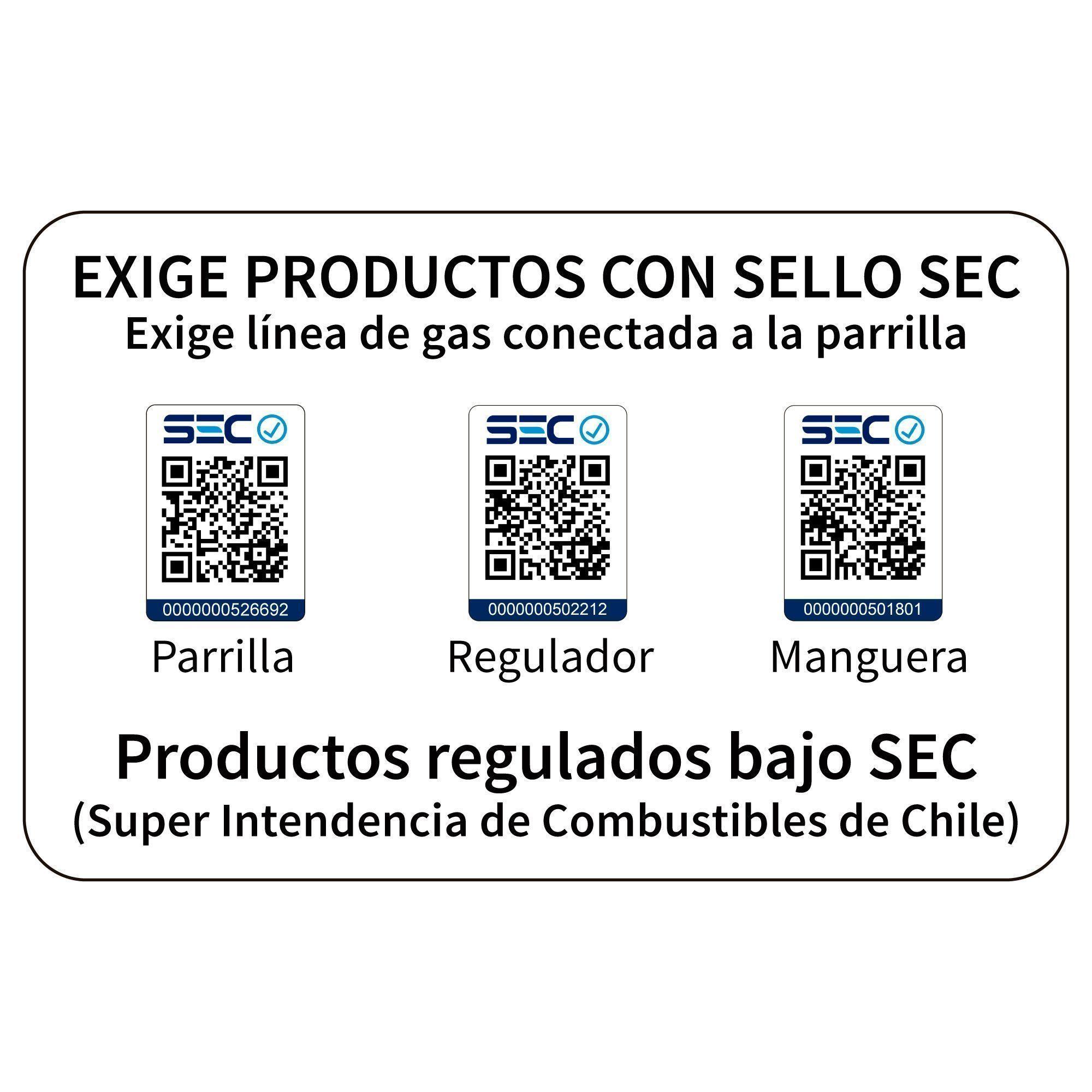 Set Parrilla a Gas 3 Quemadores Kansas Black + Funda M-6