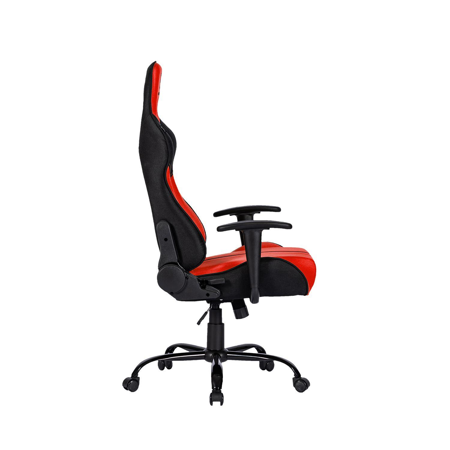 Silla Gamer Horus Zephyr Tela Rojo/Negro-6