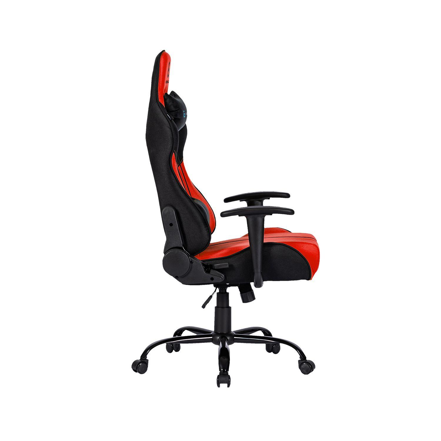 Silla Gamer Horus Zephyr Tela Rojo/Negro-7