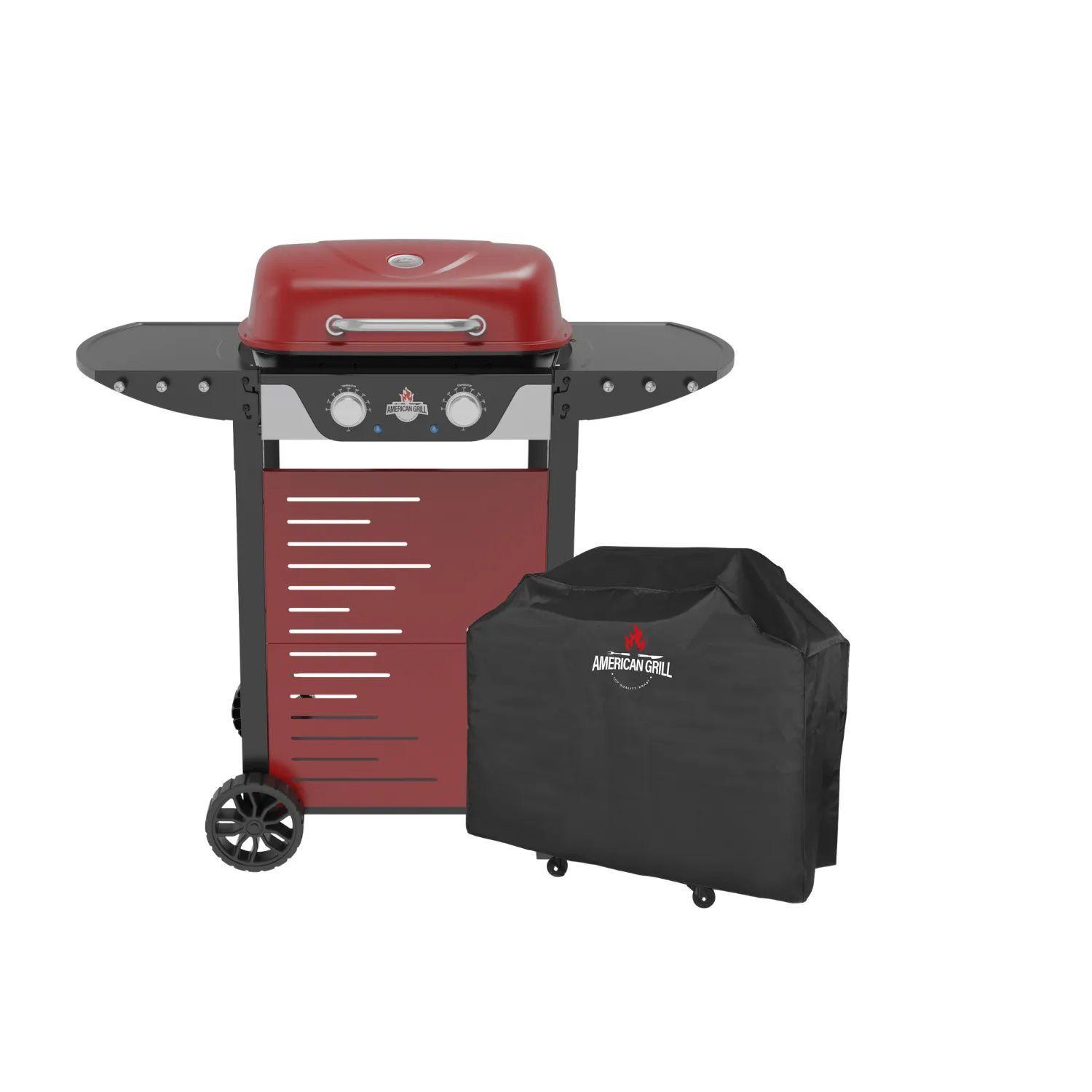 Set Parrilla Electrica 2 Quemadores Manhattan Red Funda XS-0