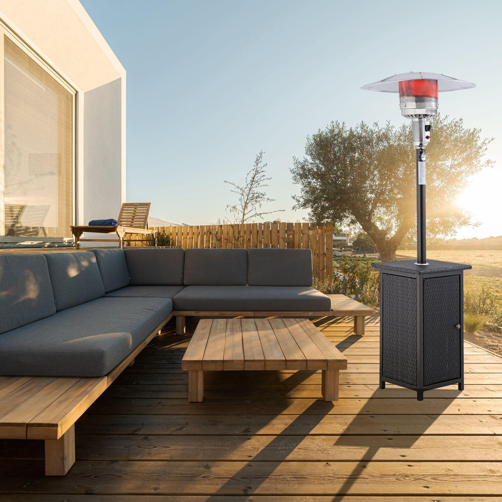 Estufa a Gas Exterior Terraza SETAX Rattan-7