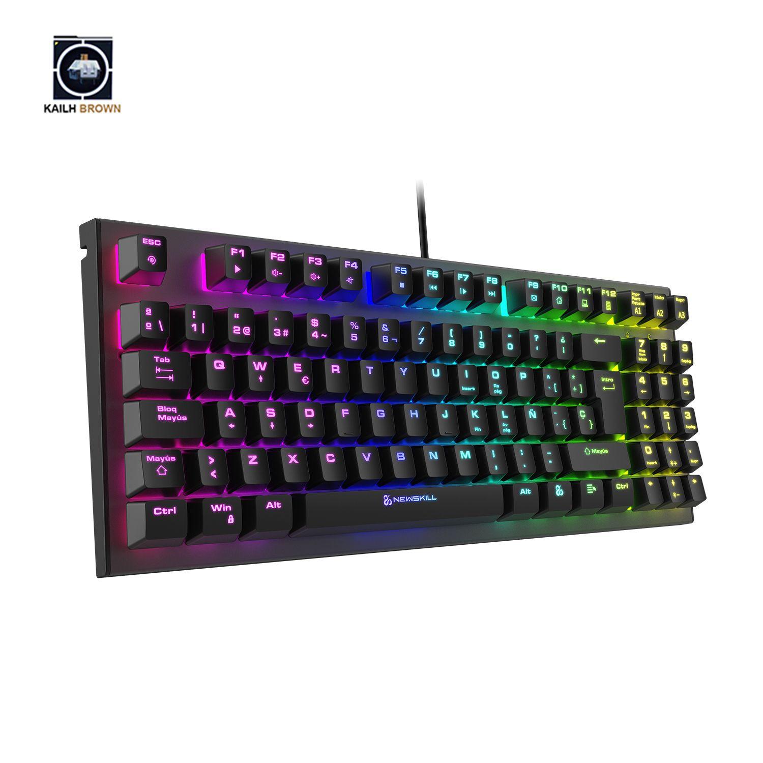 Teclado Gamer Chronos TKL Negro Switch Outemu Brown-1