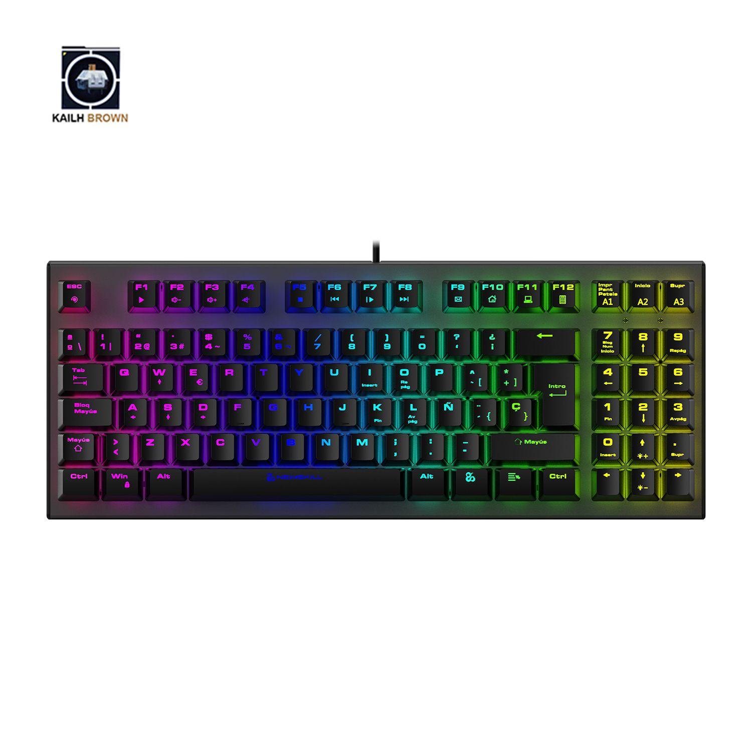 Teclado Gamer Chronos TKL Negro Switch Outemu Brown-2