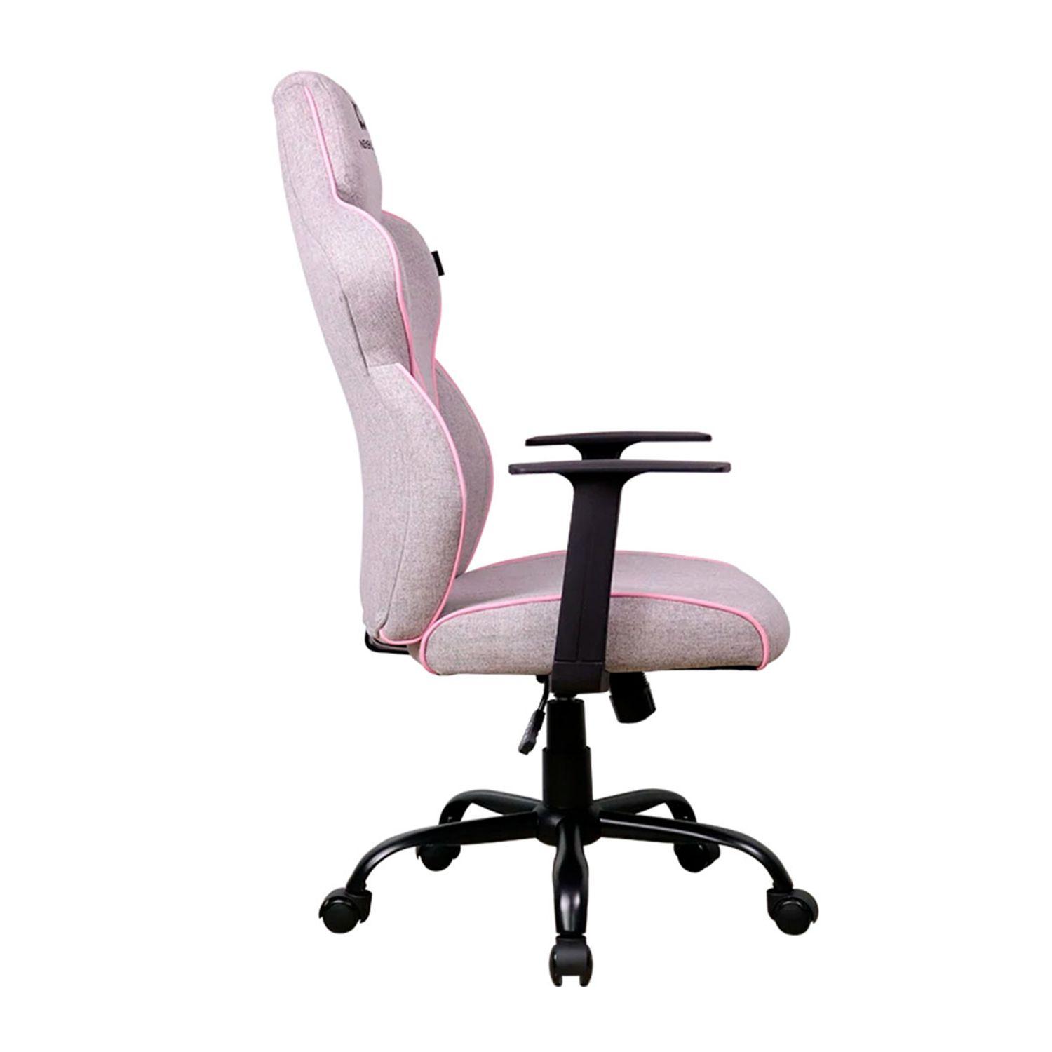 Silla Gamer Fafnir Gris-Rosa-5