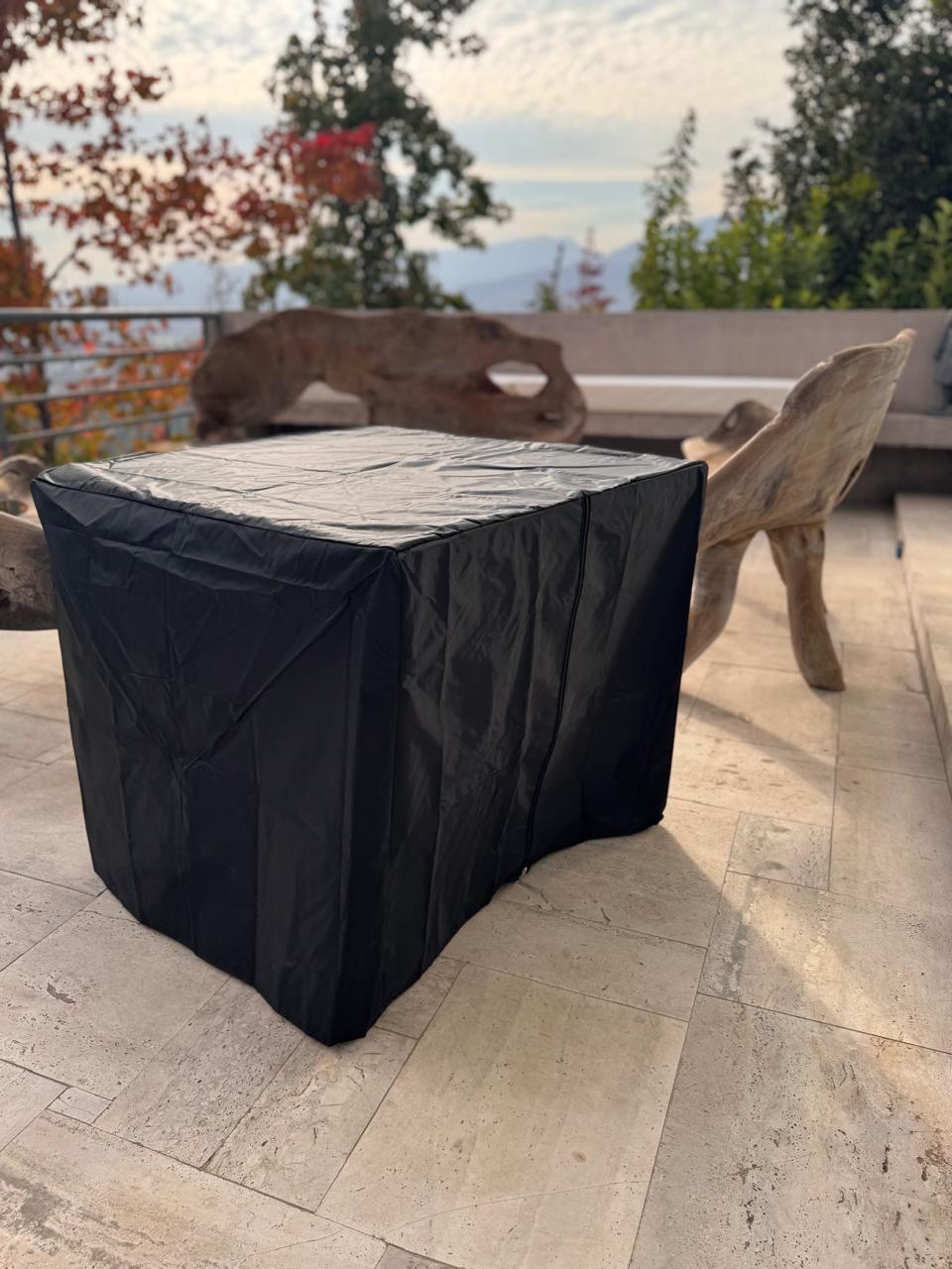 Funda Mesa de Fuego Terraza QUARE NEGRA-4