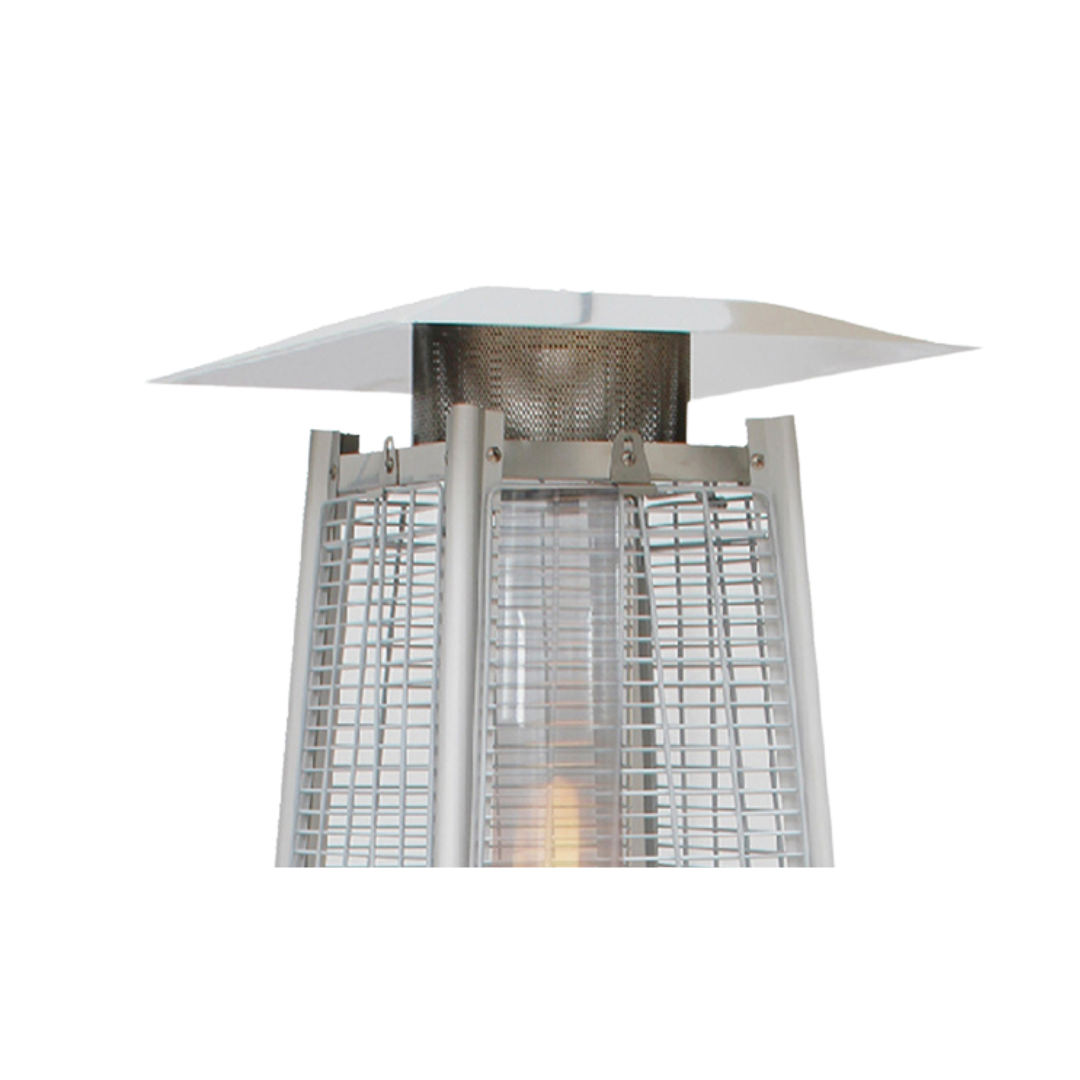 Estufa a Gas Exterior Terraza OBELISK LW Negro 1,8 metros-5