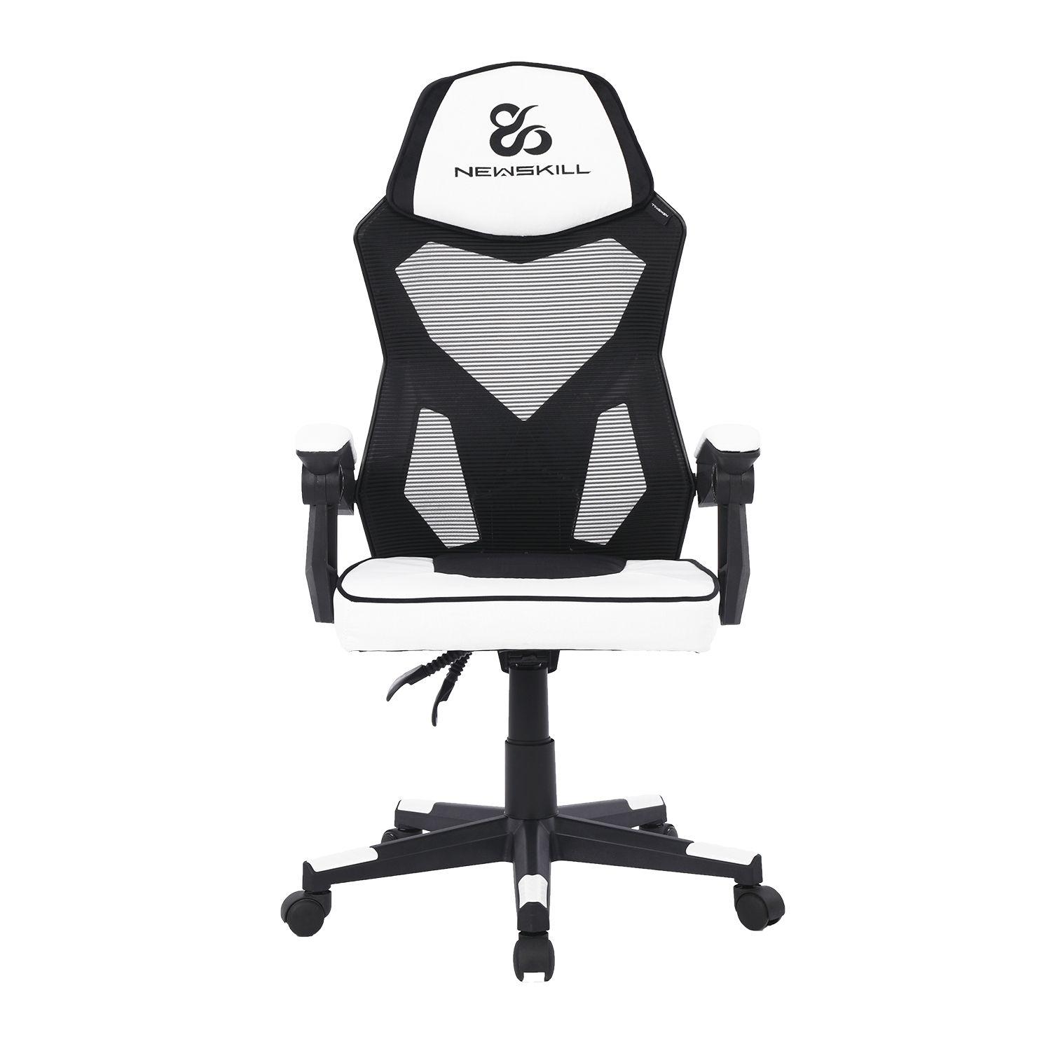Silla Gamer Eros Ergonomica Malla Blanco/Negro-0