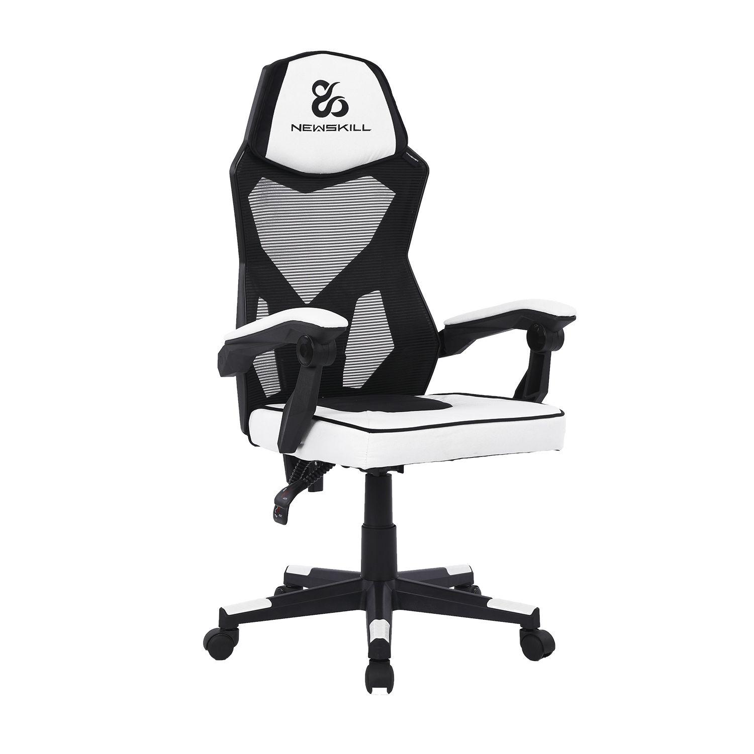 Silla Gamer Eros Ergonomica Malla Blanco/Negro-1
