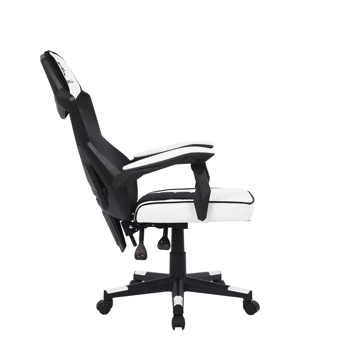 Silla Gamer Eros Ergonomica Malla Blanco/Negro-4