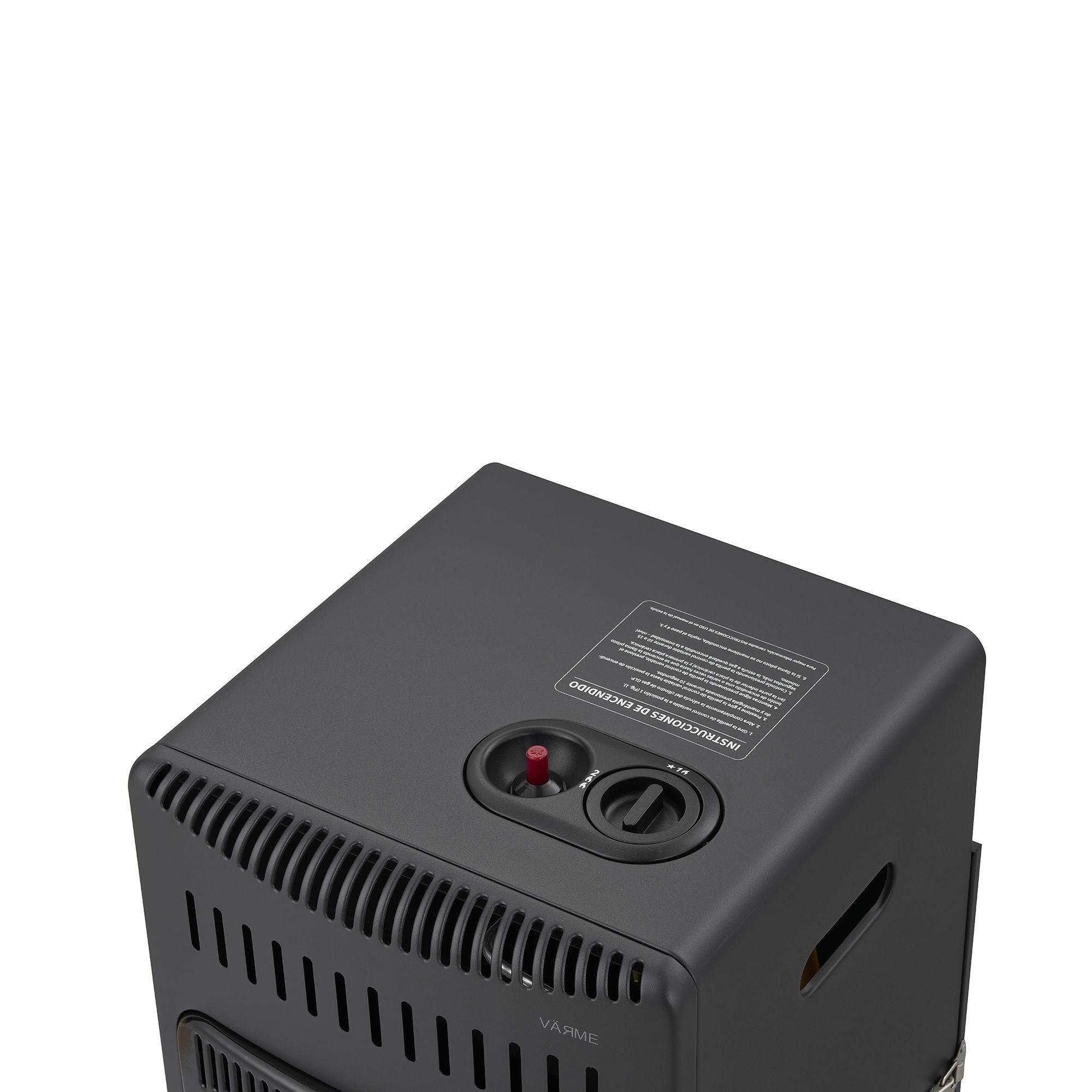 Estufa a Gas Interior 5 Kg 2 8 Kw VARME Black-6