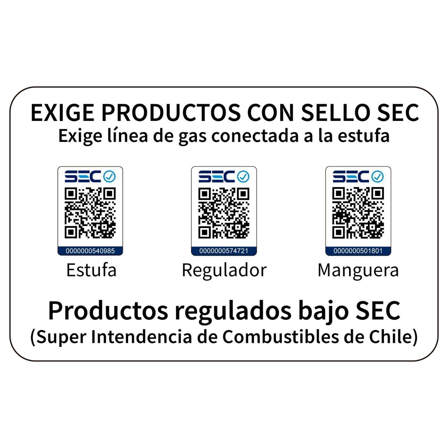 Estufa a Gas Interior 5 Kg 2 8 Kw VARME Black-9