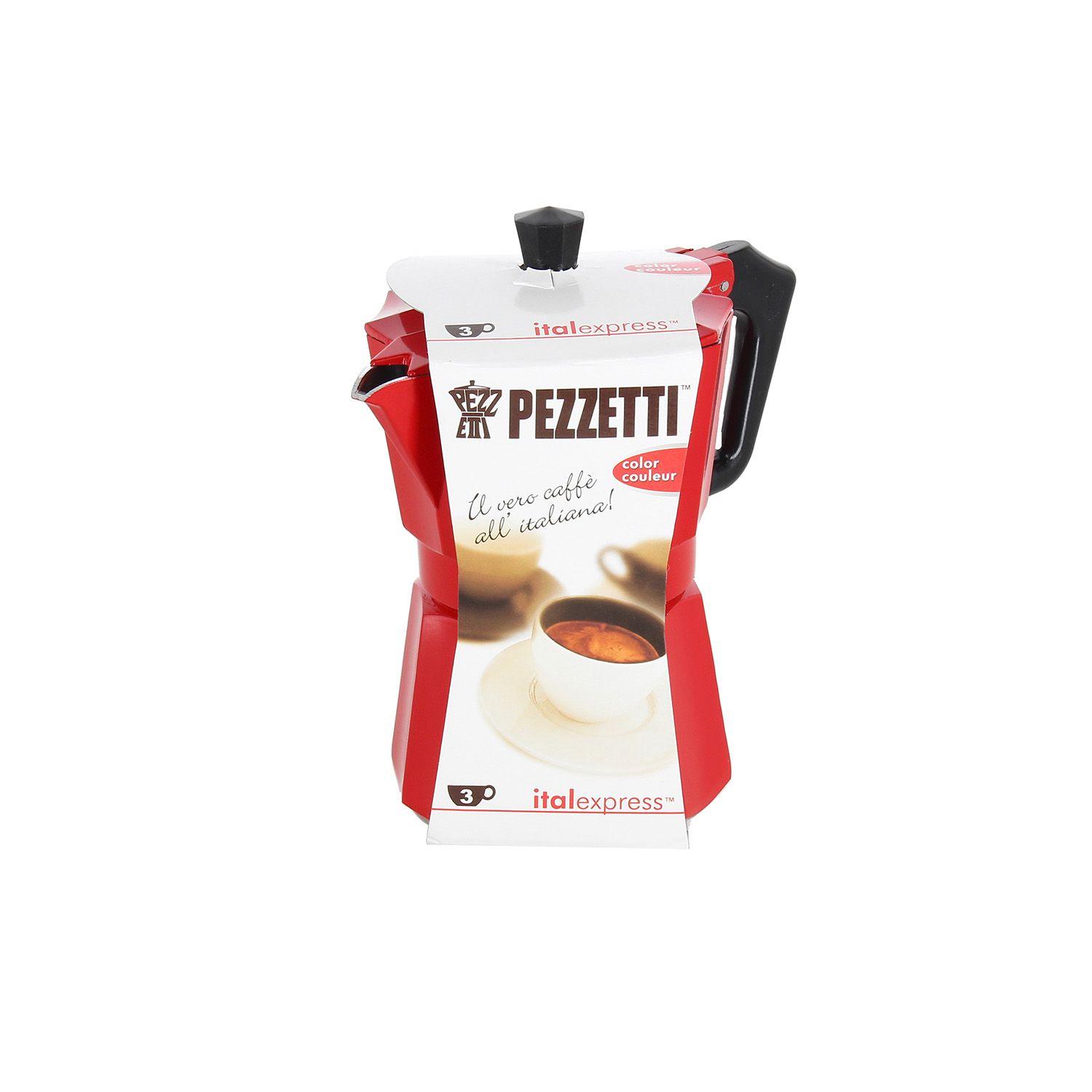Cafetera Italexpress 3 Tazas Roja-1