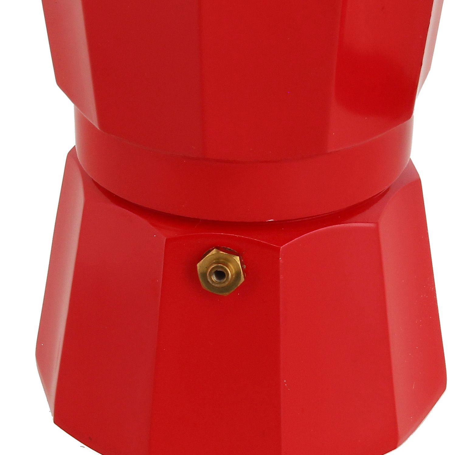 Cafetera Italexpress 3 Tazas Roja-2