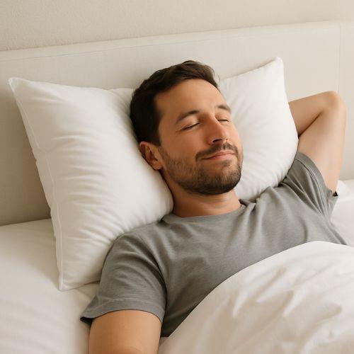 Almohada 1000 Gramos Algodón Egipcio 50x70 cm Blanco-2