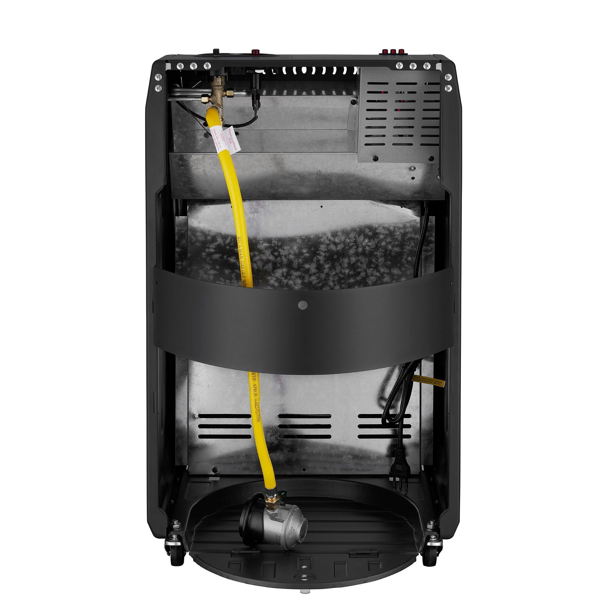Estufa a Gas Hibrida 15 Kg 4.2Kw 1500W VÄЯME Hybrid Black-4