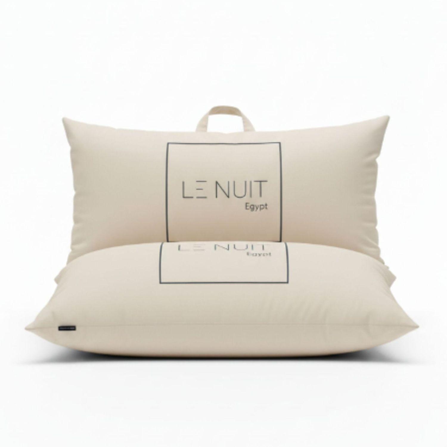 Set 2 Almohadas 1200 Gr Microfibra Tela 300 Hilos Algod n Egipcio 50x90 cm Blanco-3