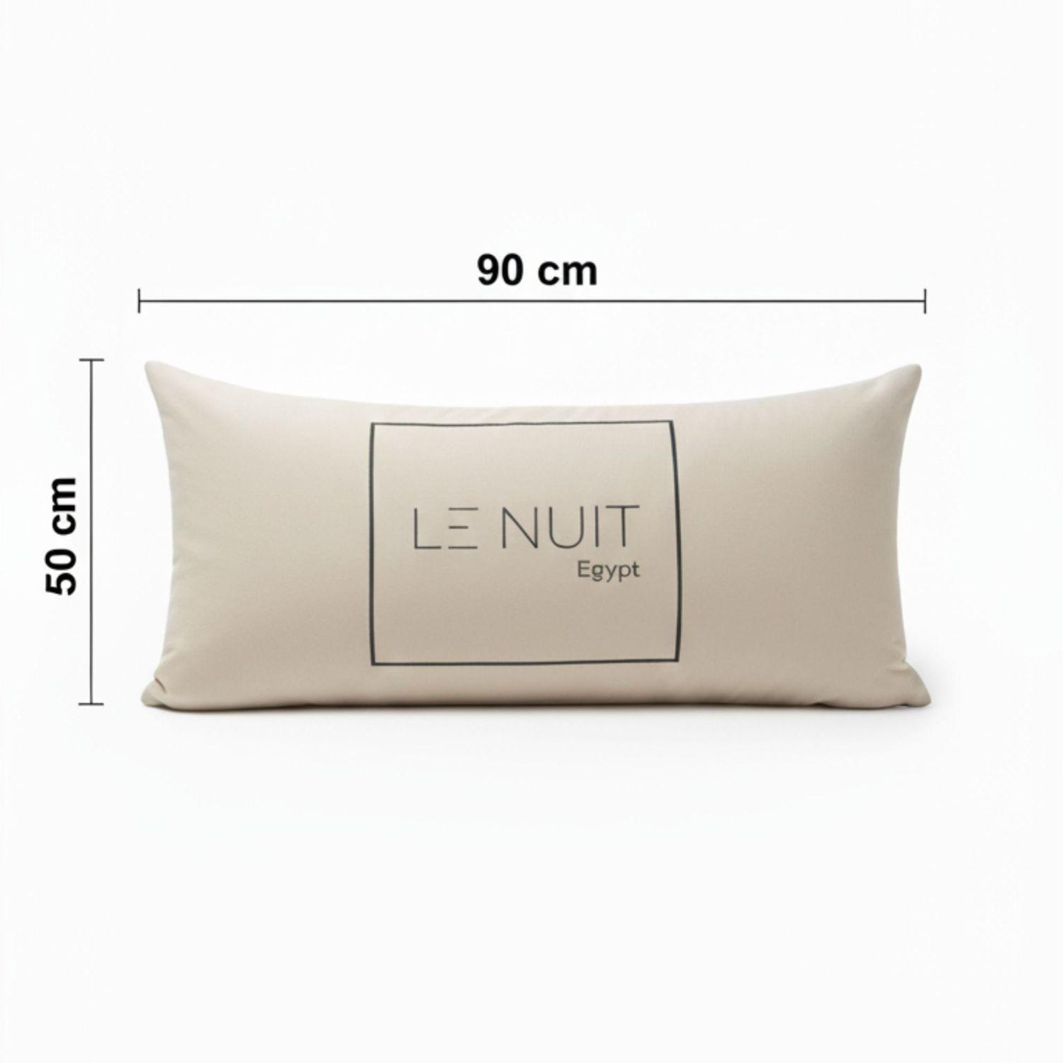 Set 2 Almohadas 1200 Gr Microfibra Tela 300 Hilos Algod n Egipcio 50x90 cm Blanco-4