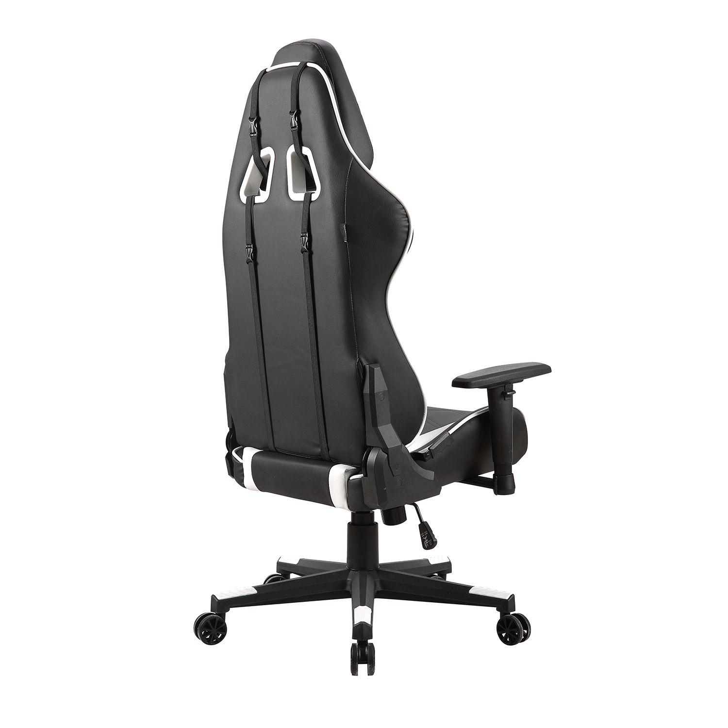 Silla Gamer Kitsune Negro/Blanco-4