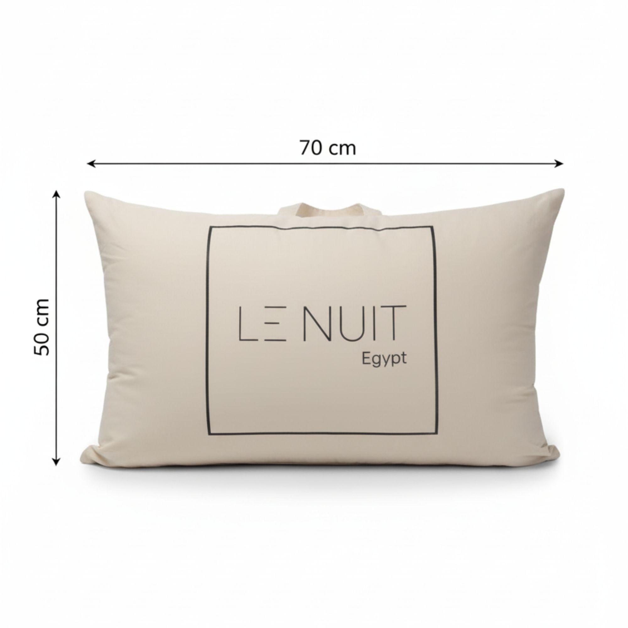 Set 2 Almohadas 1000 Gr Microfibra Tela 300 Hilos Algod n Egipcio 50x70 cm Blanco-2