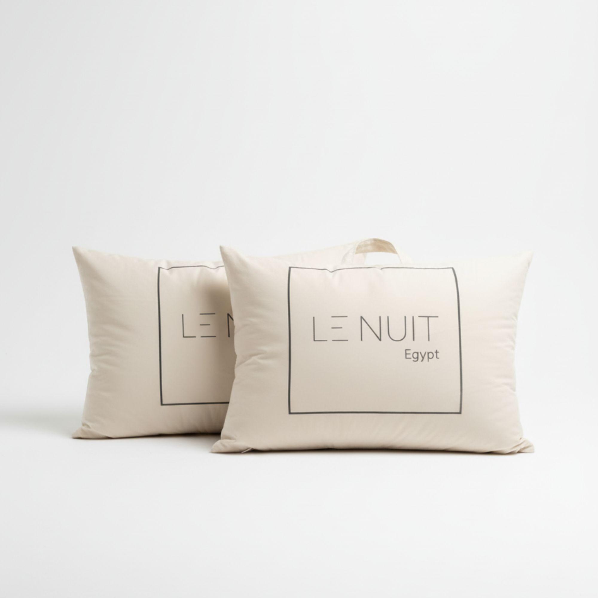 Set 2 Almohadas 1000 Gr Microfibra Tela 300 Hilos Algod n Egipcio 50x70 cm Blanco-3