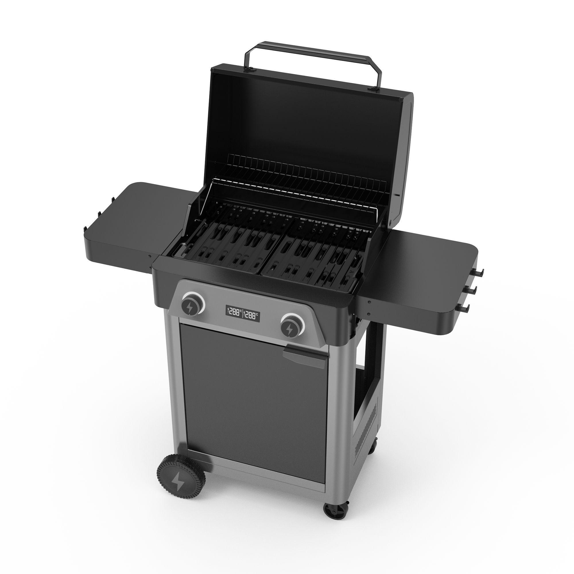 Set Parrilla Exterior Electrica E2B California Black + Funda S-3